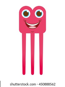 monster cartoon isolated icon design, vector illustration  graphic 