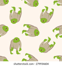 monster cartoon , cartoon seamless pattern background