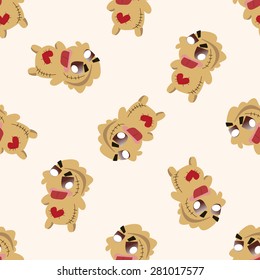 monster cartoon , cartoon seamless pattern background