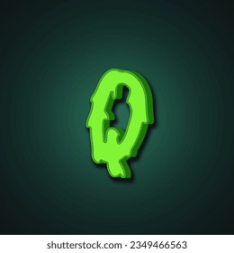 monster cartoon style font effect. Custom alphabet for game title or movie poster.