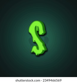 monster cartoon style font effect. Custom alphabet for game title or movie poster.