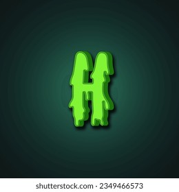 monster cartoon style font effect. Custom alphabet for game title or movie poster.