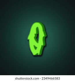 monster cartoon style font effect. Custom alphabet for game title or movie poster.
