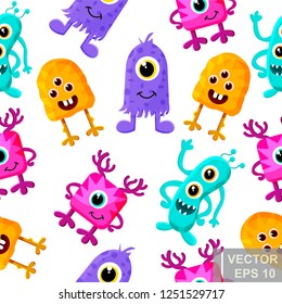 Monster. cartoon style. Funny. Bright. Children's. For your design.