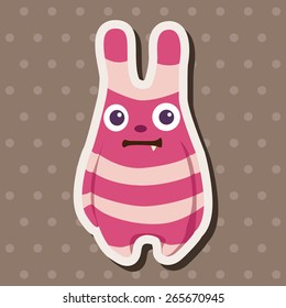 monster cartoon theme elements vecotr,eps