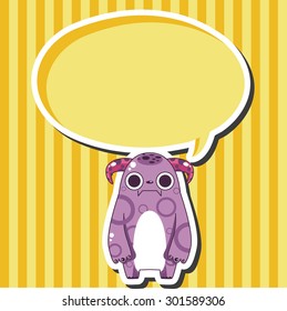monster cartoon theme elements vecotr,eps