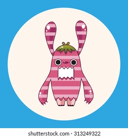 monster cartoon theme elements vecotr,eps