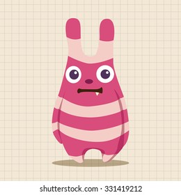 monster cartoon theme elements vecotr,eps