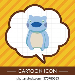 monster cartoon theme elements vecotr,eps