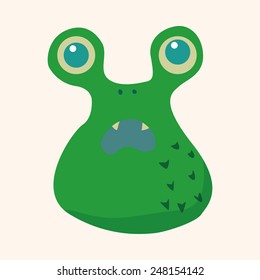 monster cartoon theme elements vector,eps