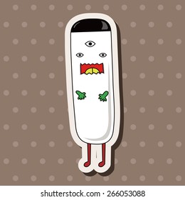 monster cartoon theme elements vector,eps