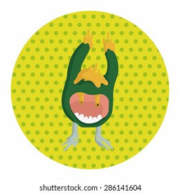 monster cartoon theme elements vector,eps