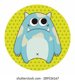 monster cartoon theme elements vector,eps