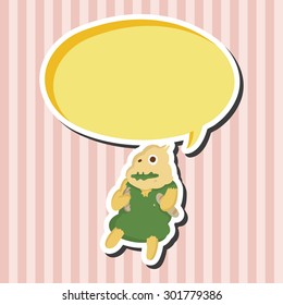 monster cartoon theme elements vector,eps