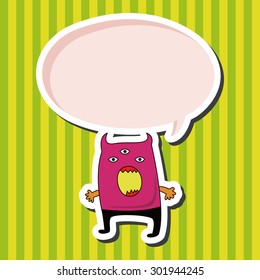 monster cartoon theme elements vector,eps