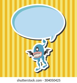 monster cartoon theme elements vector,eps
