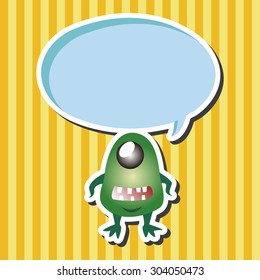 monster cartoon theme elements vector,eps