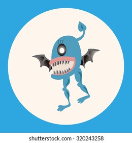 monster cartoon theme elements vector,eps