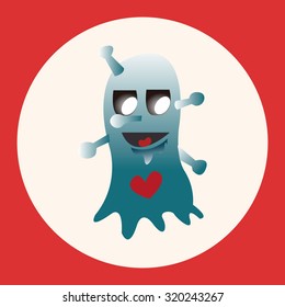 monster cartoon theme elements vector,eps
