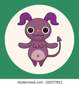 monster cartoon theme elements vector,eps