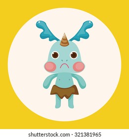 monster cartoon theme elements vector,eps