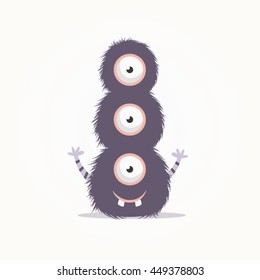 Monster cartoon vector illustration 