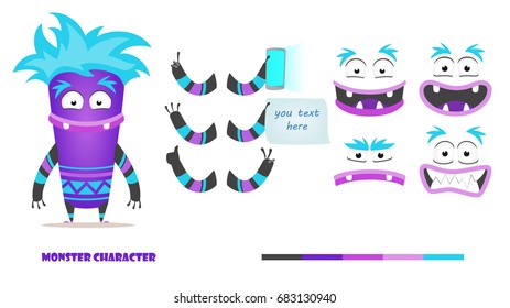 531 Monster creation set Images, Stock Photos & Vectors | Shutterstock