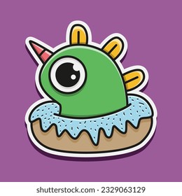 Monster character cartoon design illustration