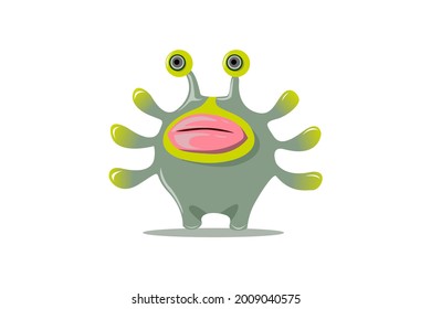 monster character cartoon in vector