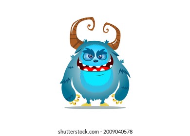 monster character cartoon in vector