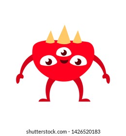 Monster character design. cute monster