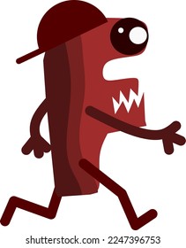 monster character. character. monsters icon. eye monsters. letter monsters. alphabet.