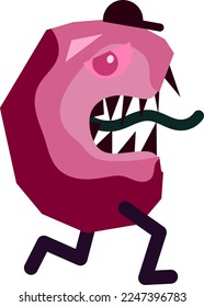 monster character. character. monsters icon. eye monsters. letter monsters. alphabet.