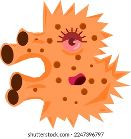 monster character. character. monsters icon. eye monsters. letter monsters. alphabet.