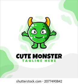 monster character vector cute design