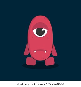 Monster character vector template