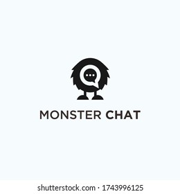 Monster Chat Logo. Monster Icon