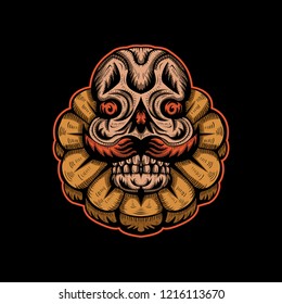 monster classic vector design illustration for your company or brand