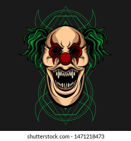 Monster Clown Vector Commercial Use Stock Vector (Royalty Free) 1471218473