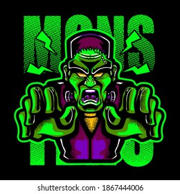 Monster collection  vector illustration full color