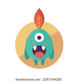 Monster colorful silhouette super big icon set by hams std