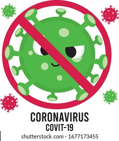Monster Corona Virus , Corona Virus 2020, 2019-nCoV Novel Coronavirus Bacteria.Illustrations concept coronavirus COVID-19. virus wuhan from china.