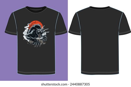 monster creative t-shirt design with adobe illustrator . and your best choice