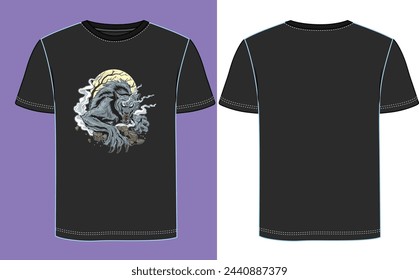 monster creative t-shirt design with adobe illustrator . and your best choice