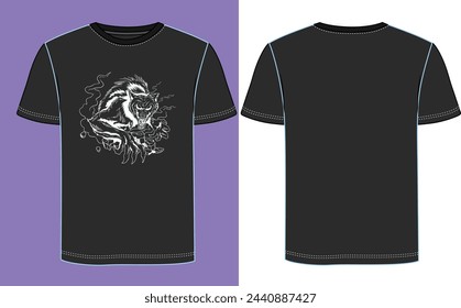 monster creative t-shirt design with adobe illustrator . and your best choice