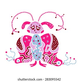 Monster creature essence the virus like bacteria butterfly