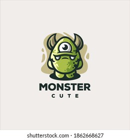 Monster Cute Gaming Logo Design