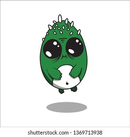 monster cute vector template