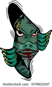 The monster from the dark deep