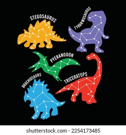 monster dino vector funny design collection